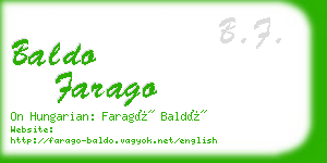 baldo farago business card